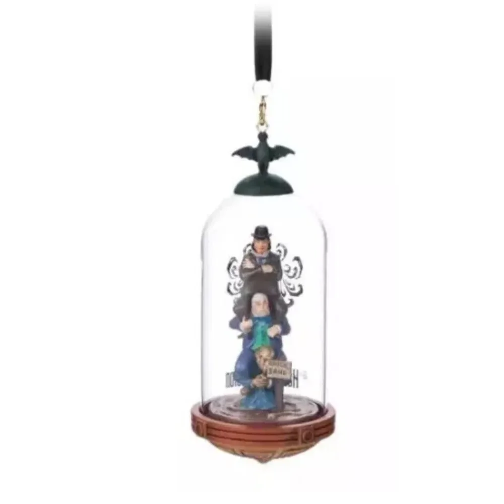 2024 Disney Parks Haunted Mansion Stretching Room Glass Ornament Set Of‎ 4 NEW